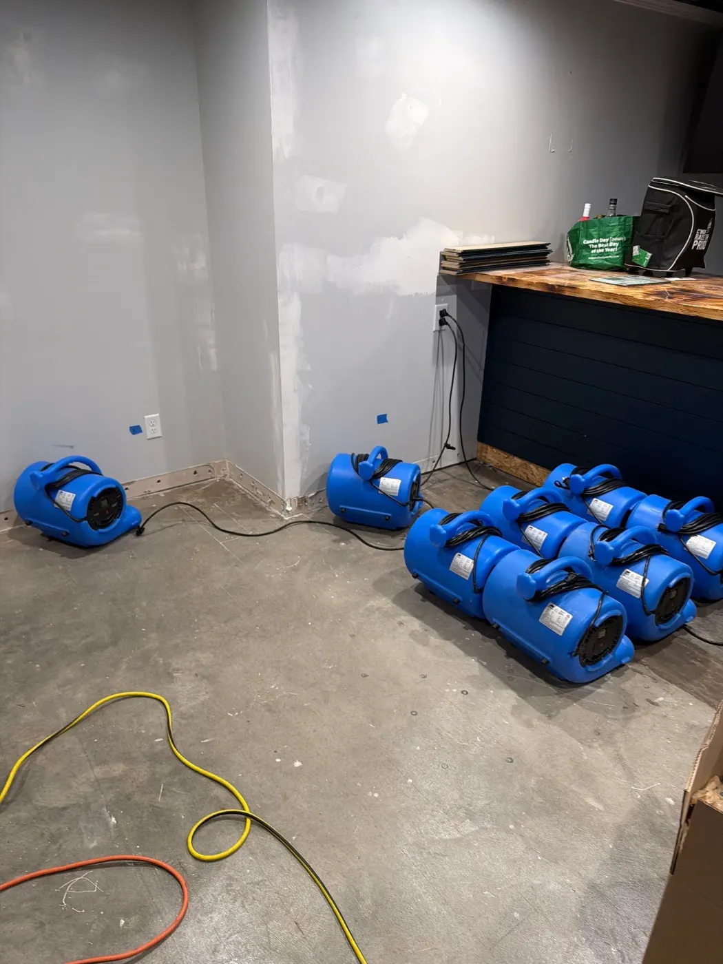 IICRC certified drying setup in Johnson County, IN
